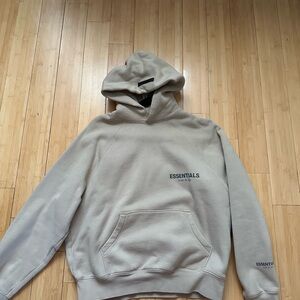 Essentials Men's Beige Hoodie